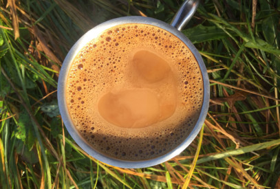 Kaffee auf dem Campingplatz Lübz