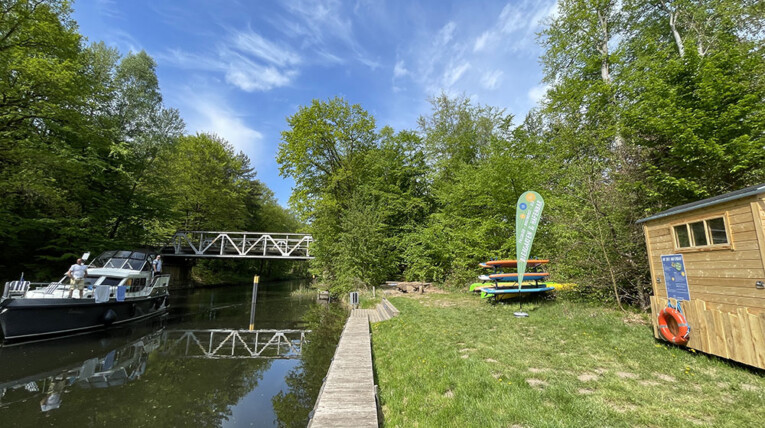 Eldekanal Hafen Bootsurlaub Bermudadreieck Stahlbrücke